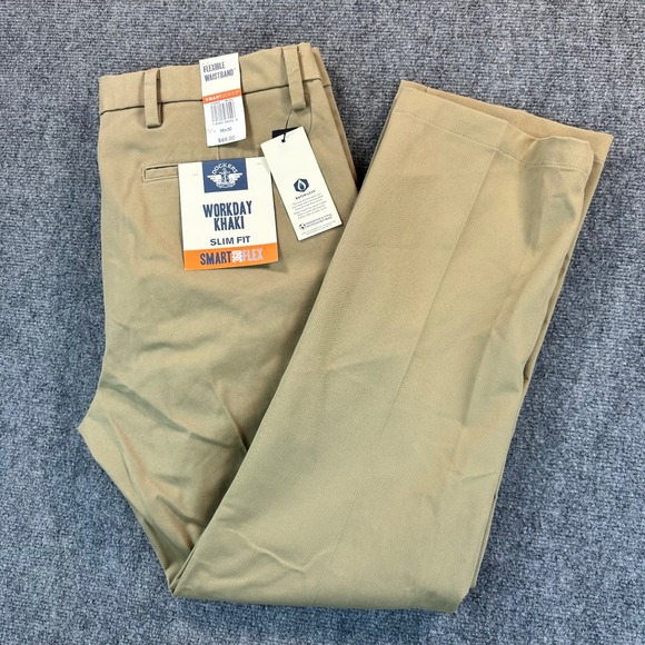 Dockers Other - Dockers Men's Slim Fit Workday Khaki Smart 360 Flex Pants 36x30 4-Way Stretch
